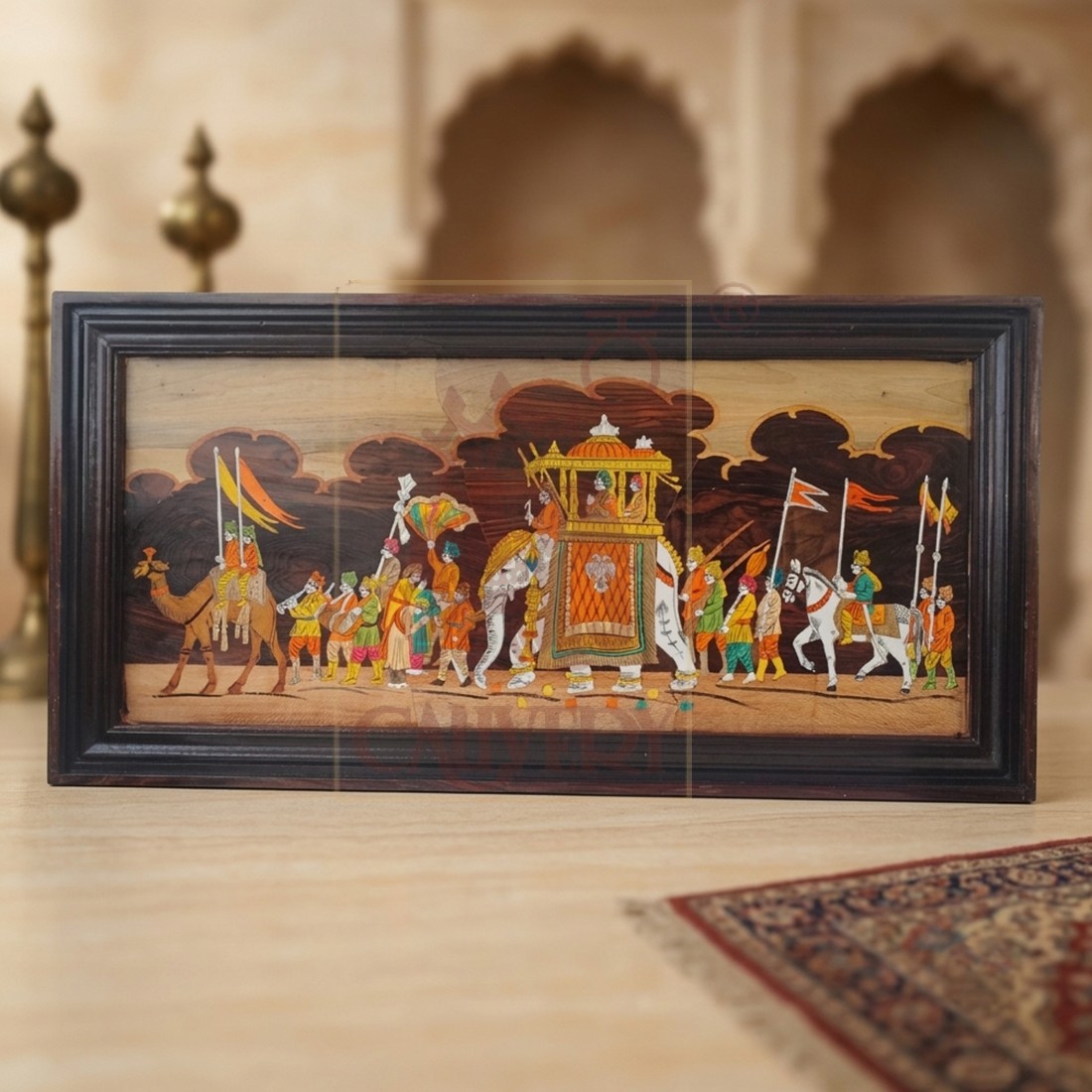Rosewood Wall Frame - Dusshera 25"x25"