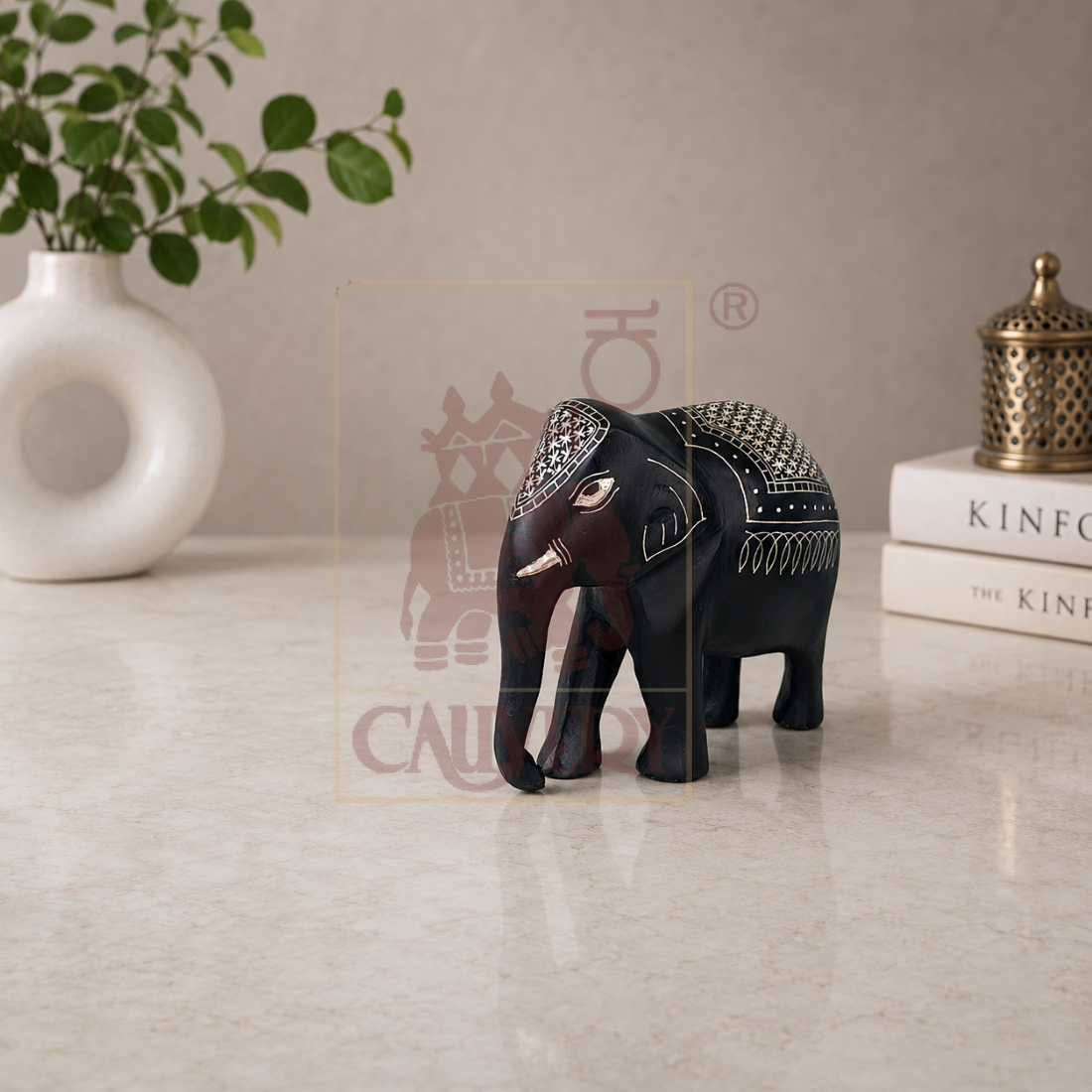 Bidri Elephant 5"x6"