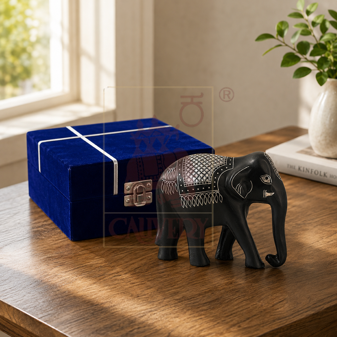 Bidri Elephant 6"x7"