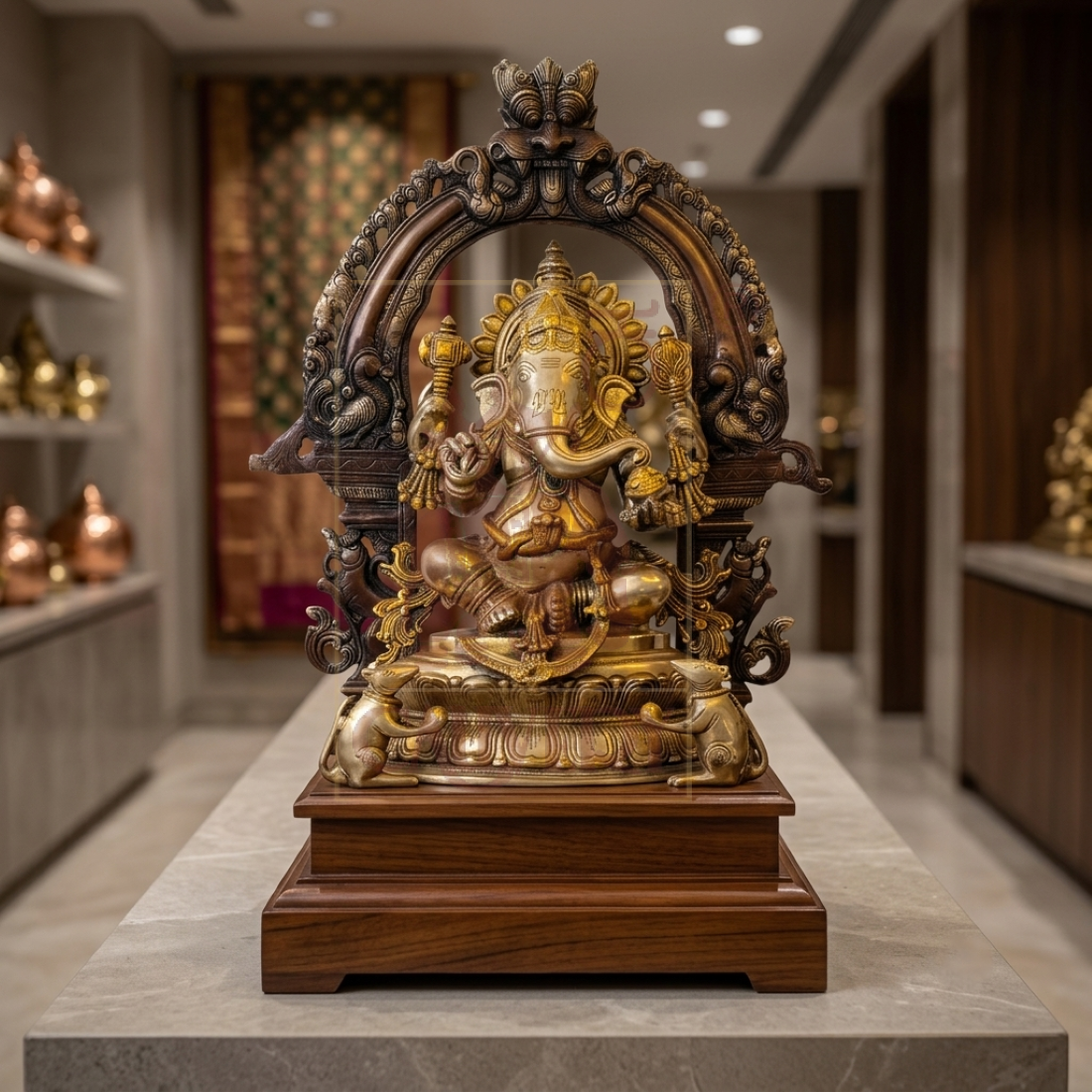 Brass Ganesha Sitting 26