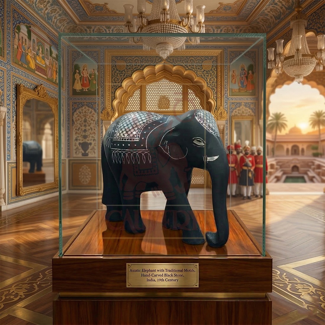 Bidri Elephant 6"x7"