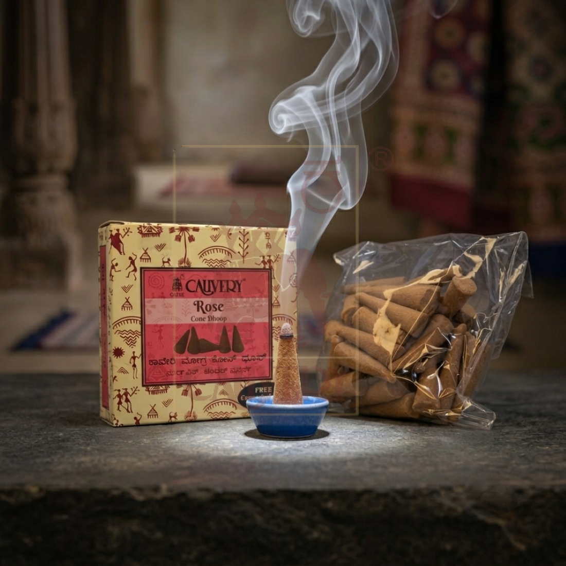 Rose Dhoop Cone 