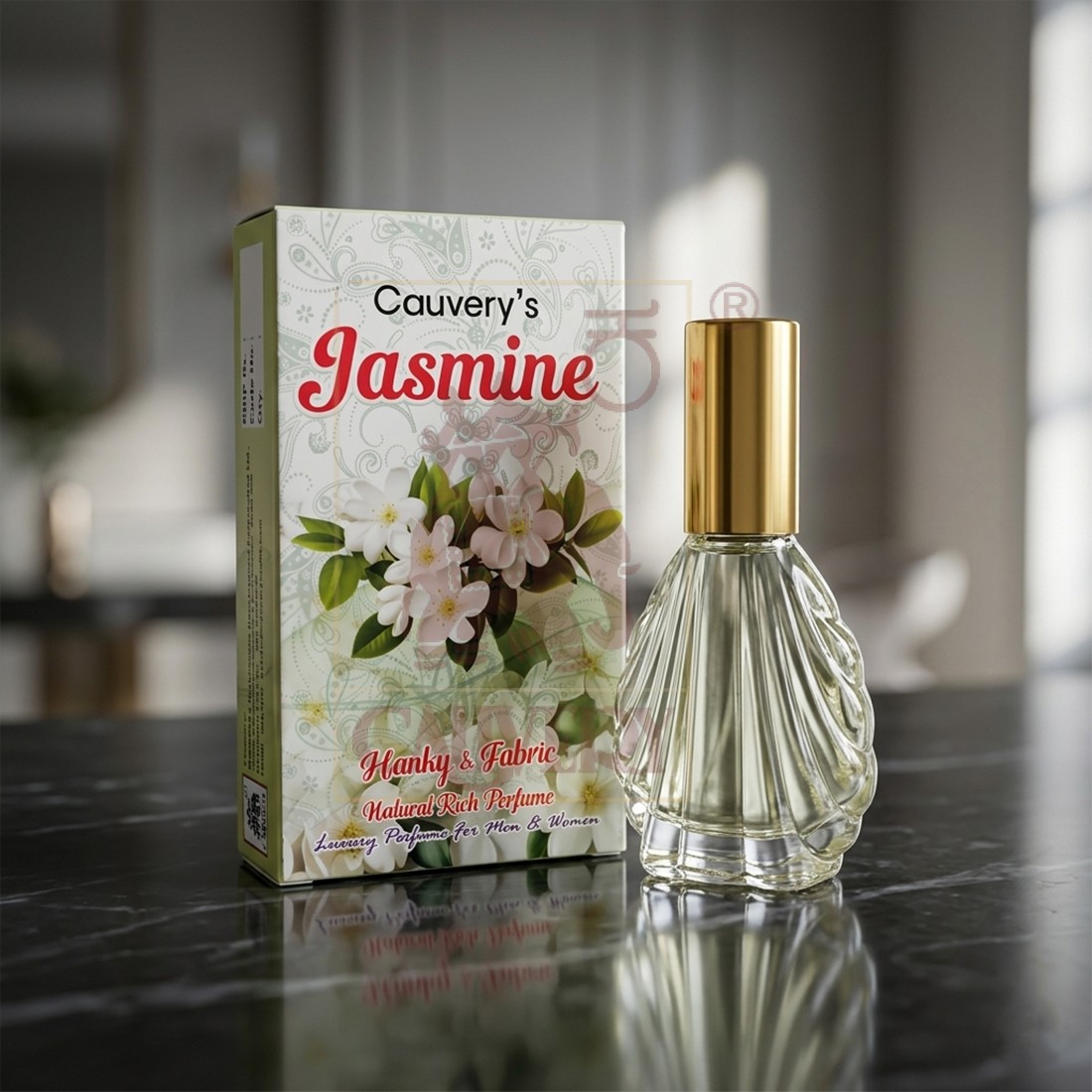 Jasmine Hanky & Fabric, Natural Rich Perfume (30ml)