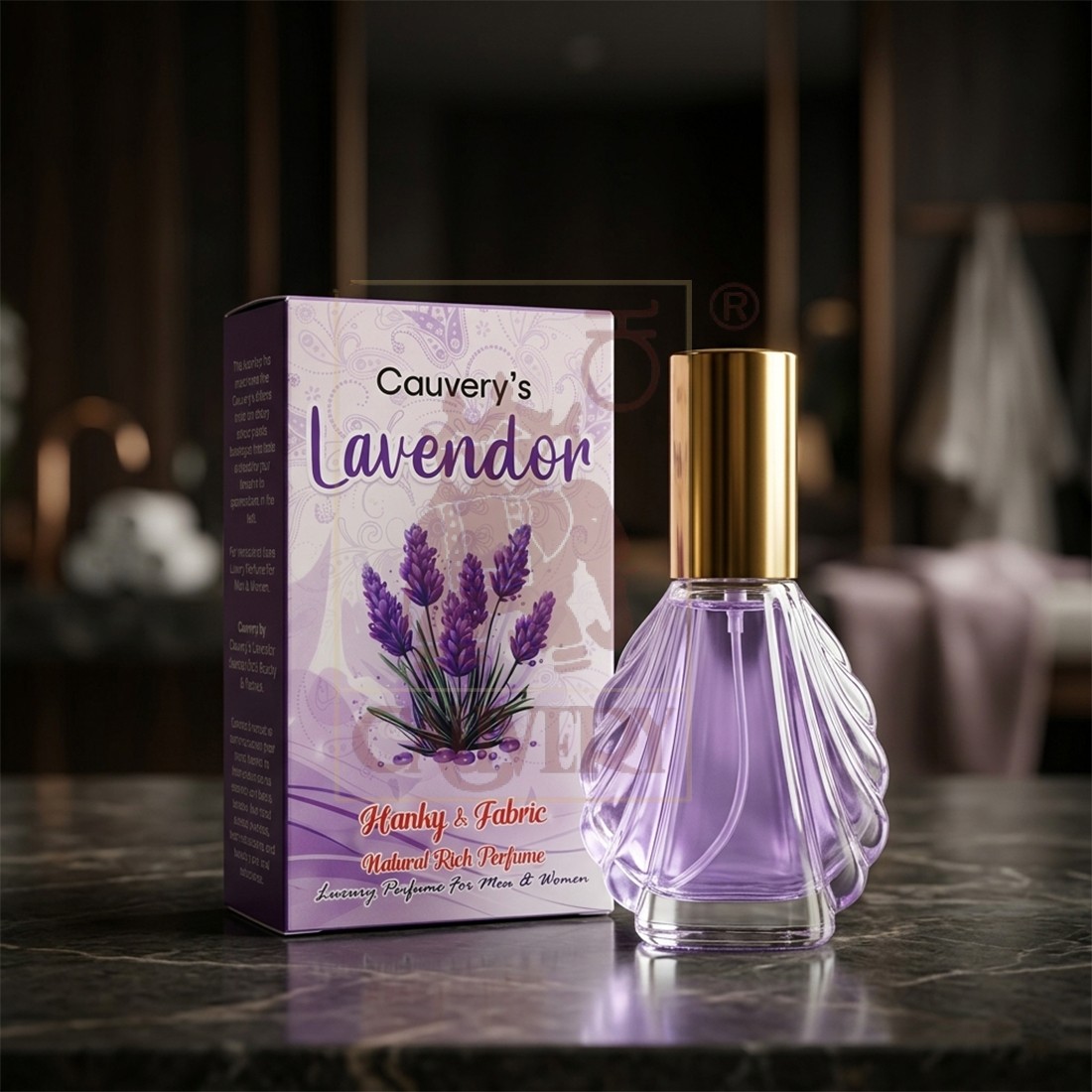 Lavender Hanky & Fabric, Natural Rich Perfume(30ml)