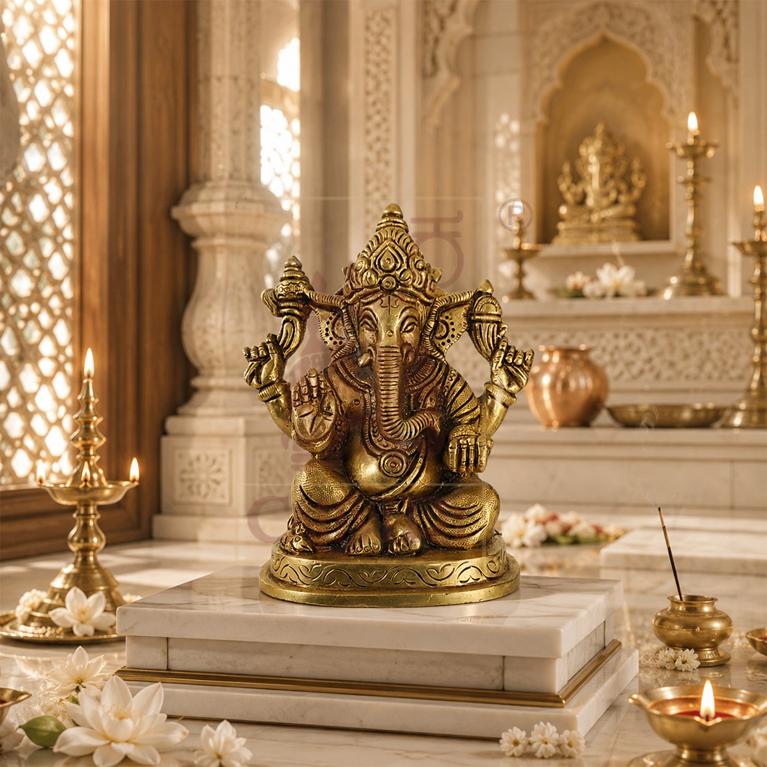 Brass Ganesh 5.7