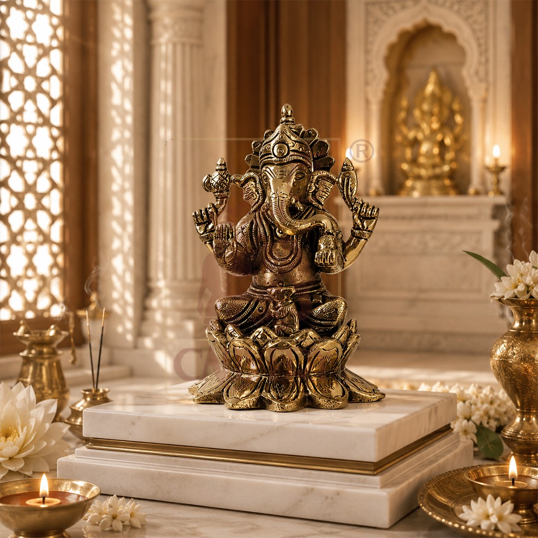 Brass Ganesh 4.5