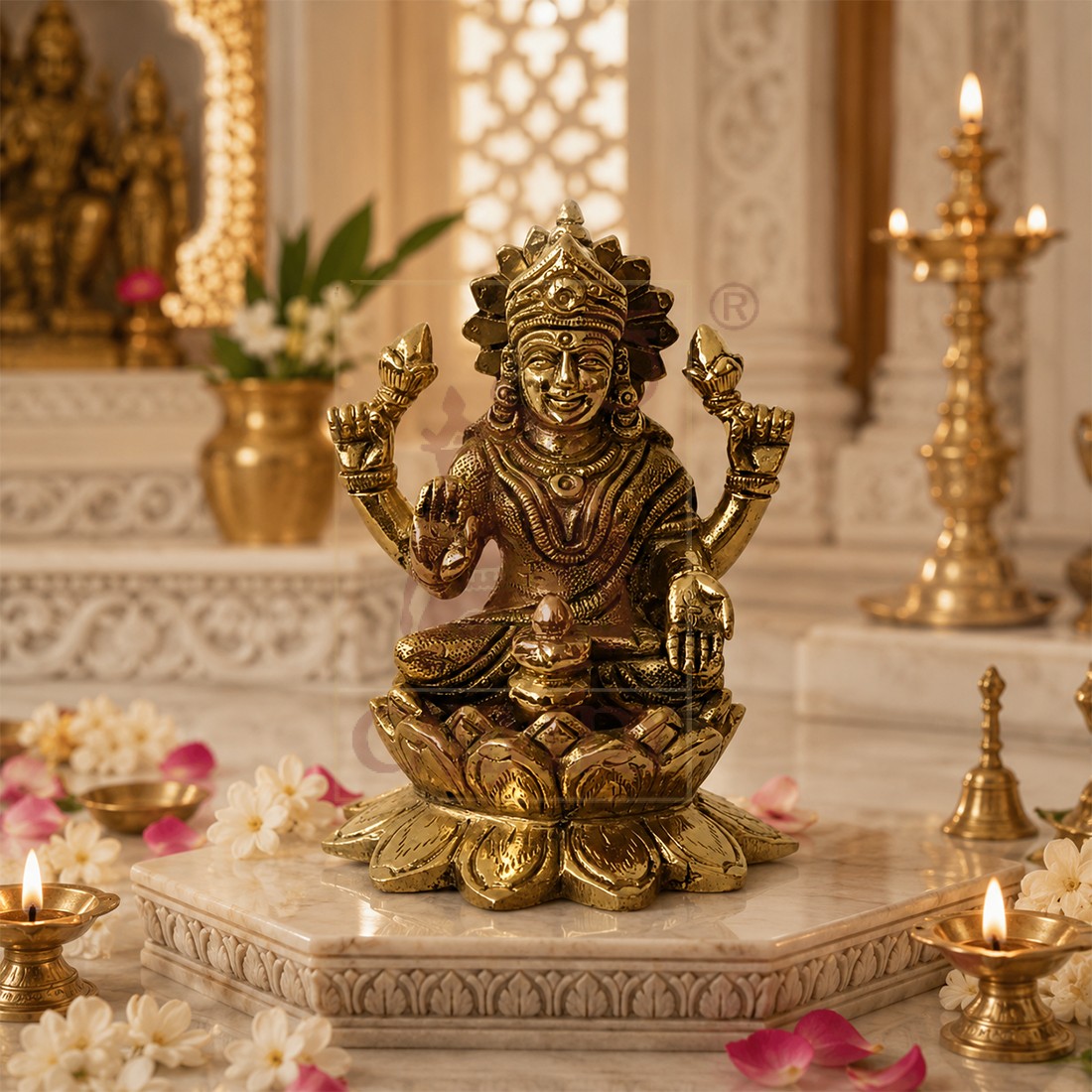 Brass Lakshmi 5