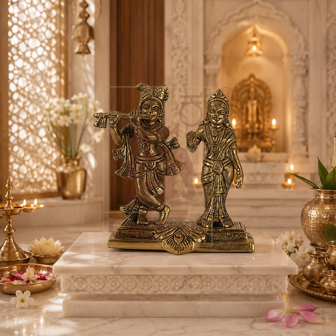 Brass Radha Krishna 4.5