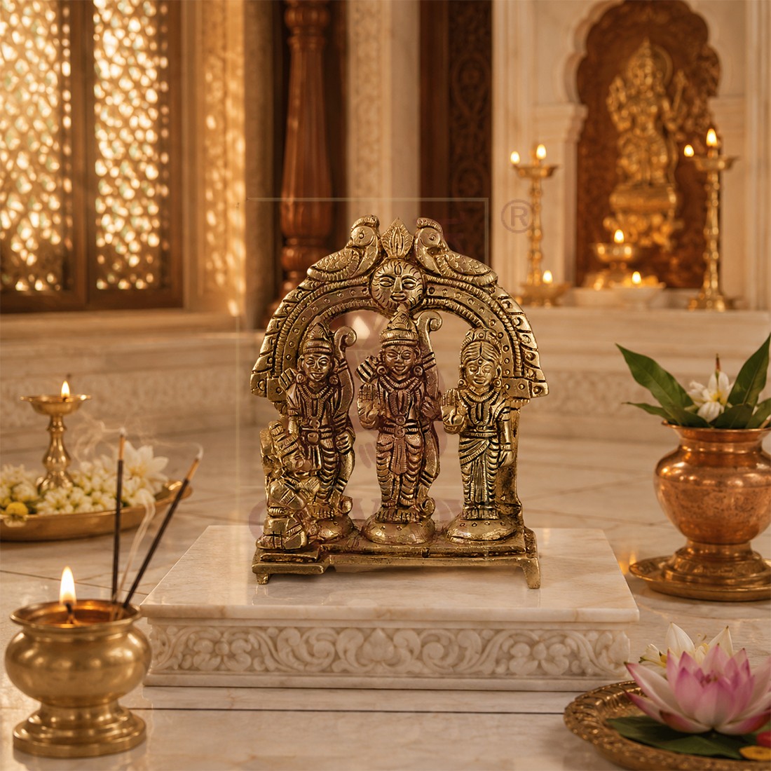 Brass Ram Darbar 4.25