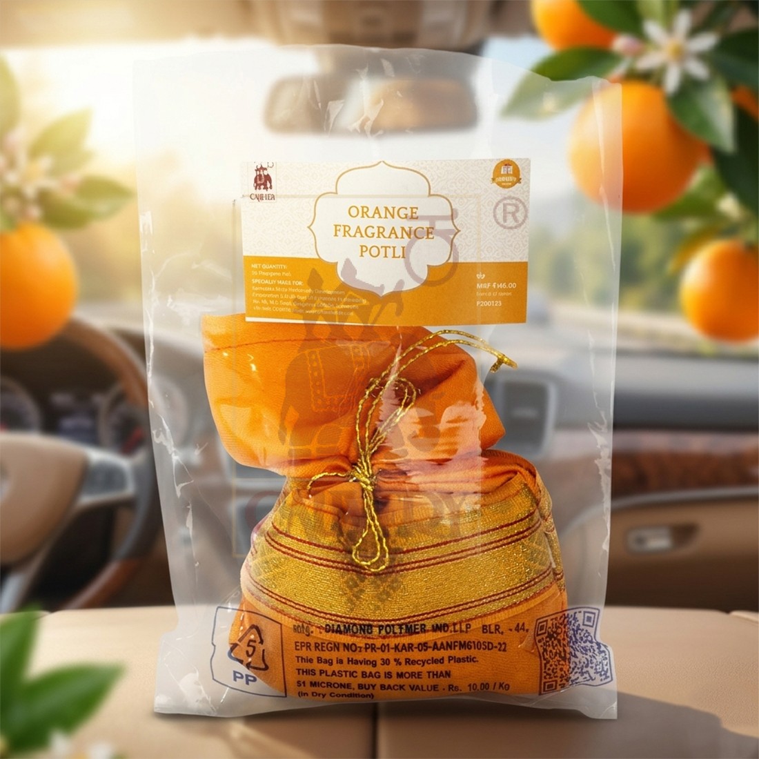 Orange Fragrance Potli