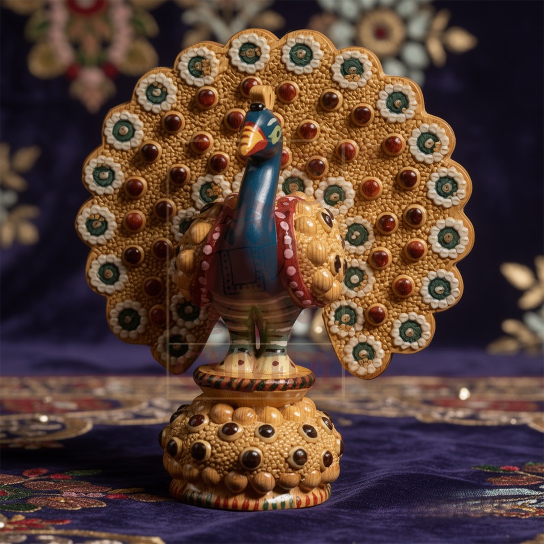 Moti Peacock Painted 3