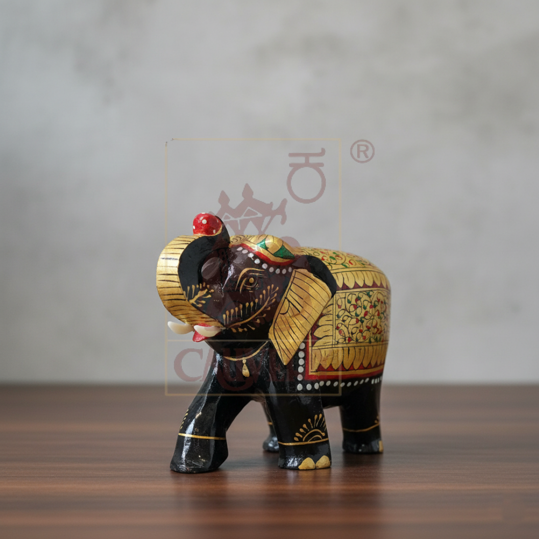Elephant Painted Trunk Up 5
