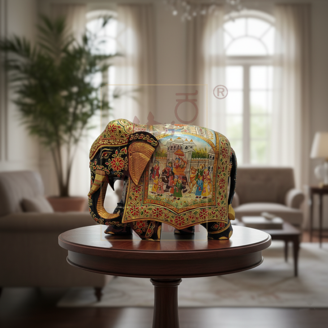 Special Elephant Figure Painted 8