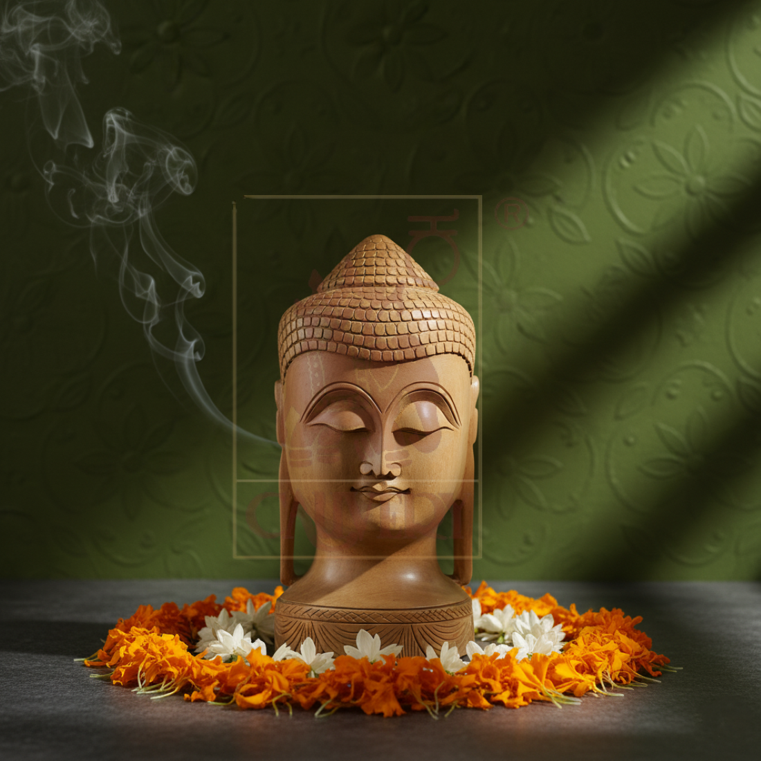 Buddha Head 10"