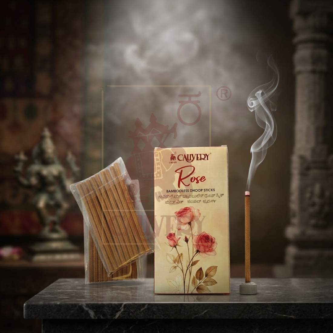 Rose Bambooless Dhoop Sticks