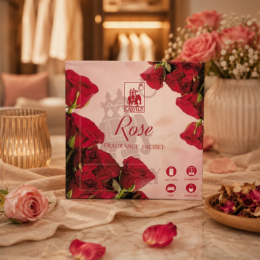 Rose Fragrance Sachet (5 pieces)