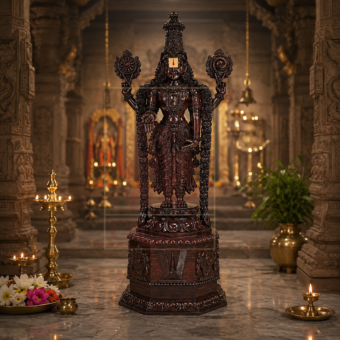 Rosewood Balaji Figure 66"