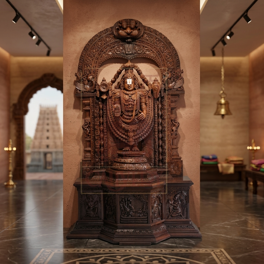 Rosewood Balaji with Base 6.5 ft