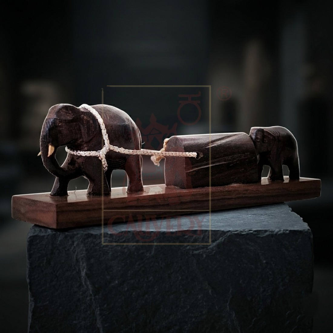 Rosewood Special Log Elephant 1.5"