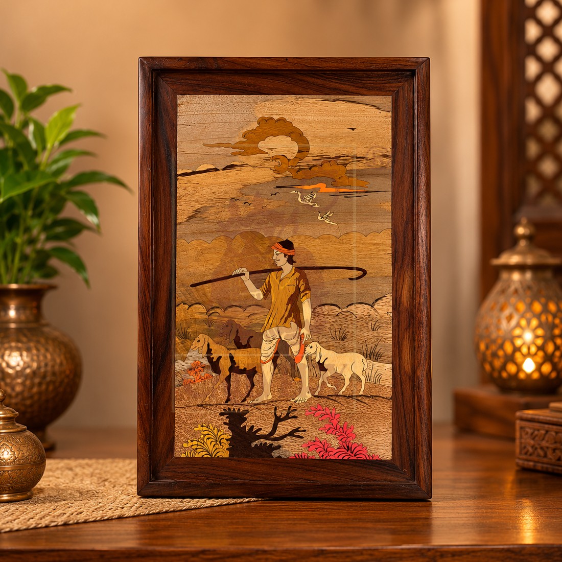 Rosewood Wall Frame Shepherd 3 (13"x21")