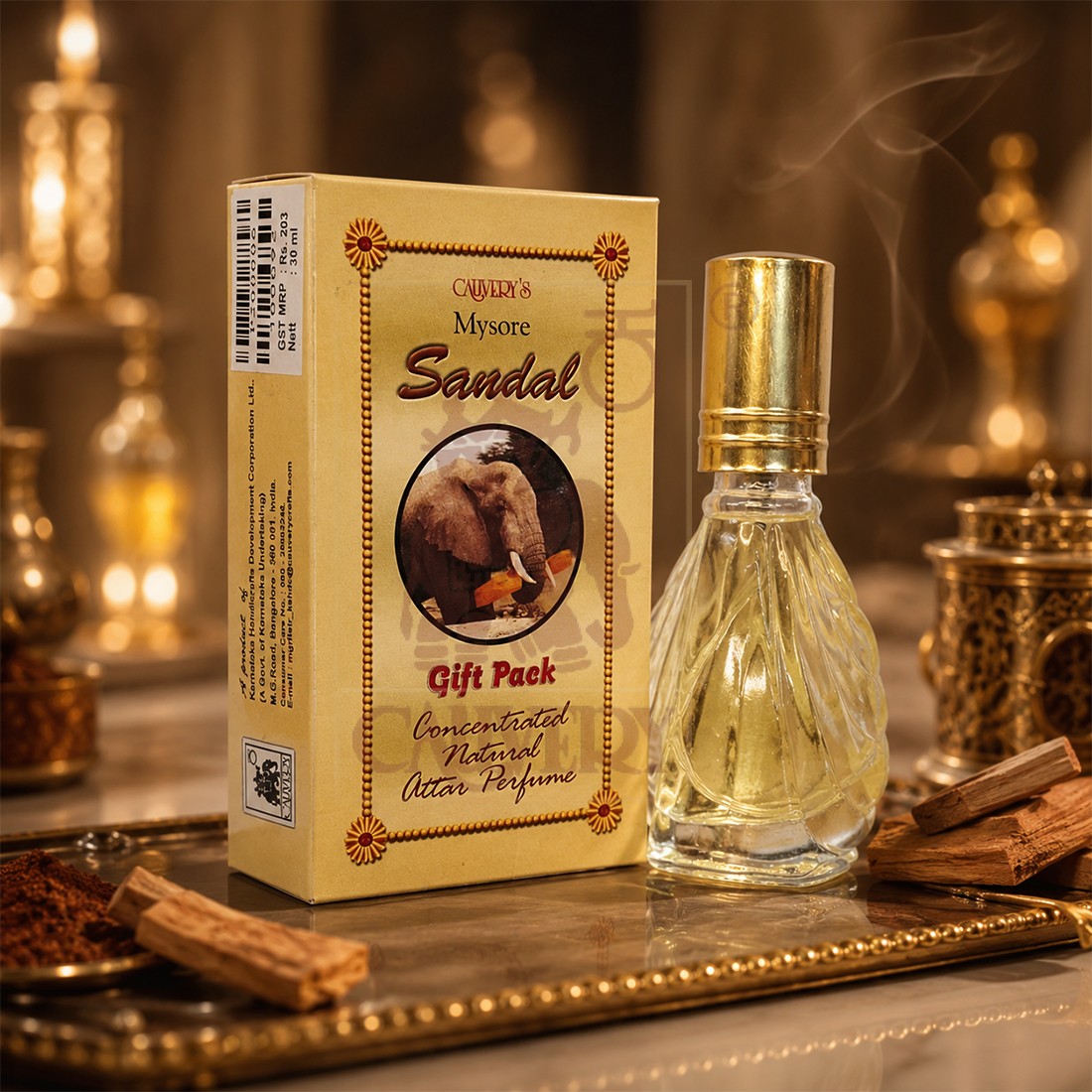 Sandal Natural Attar Perfume (30ml)