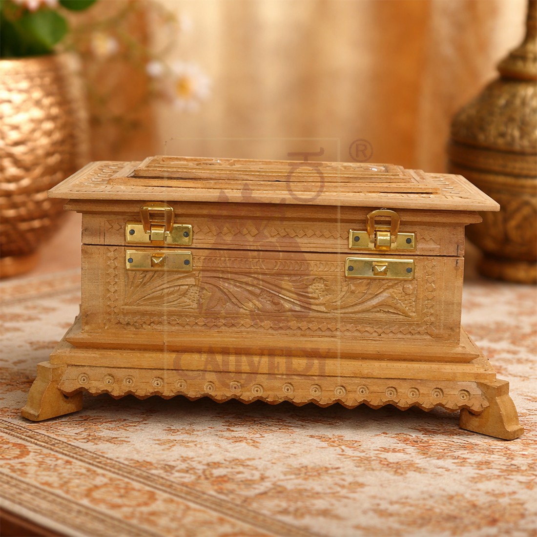  Sandalwood Carved Special Box