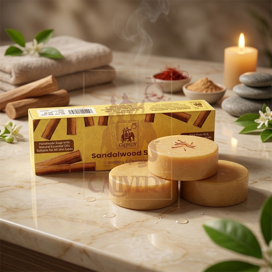 Sandalwood Soap 3 in 1