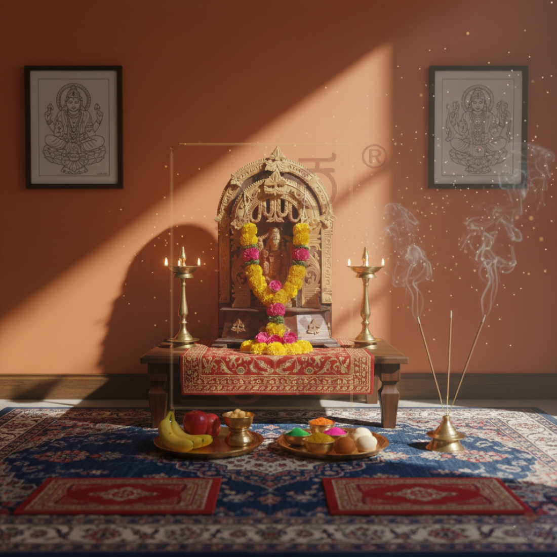 Sandalwood Double Arch Balaji
