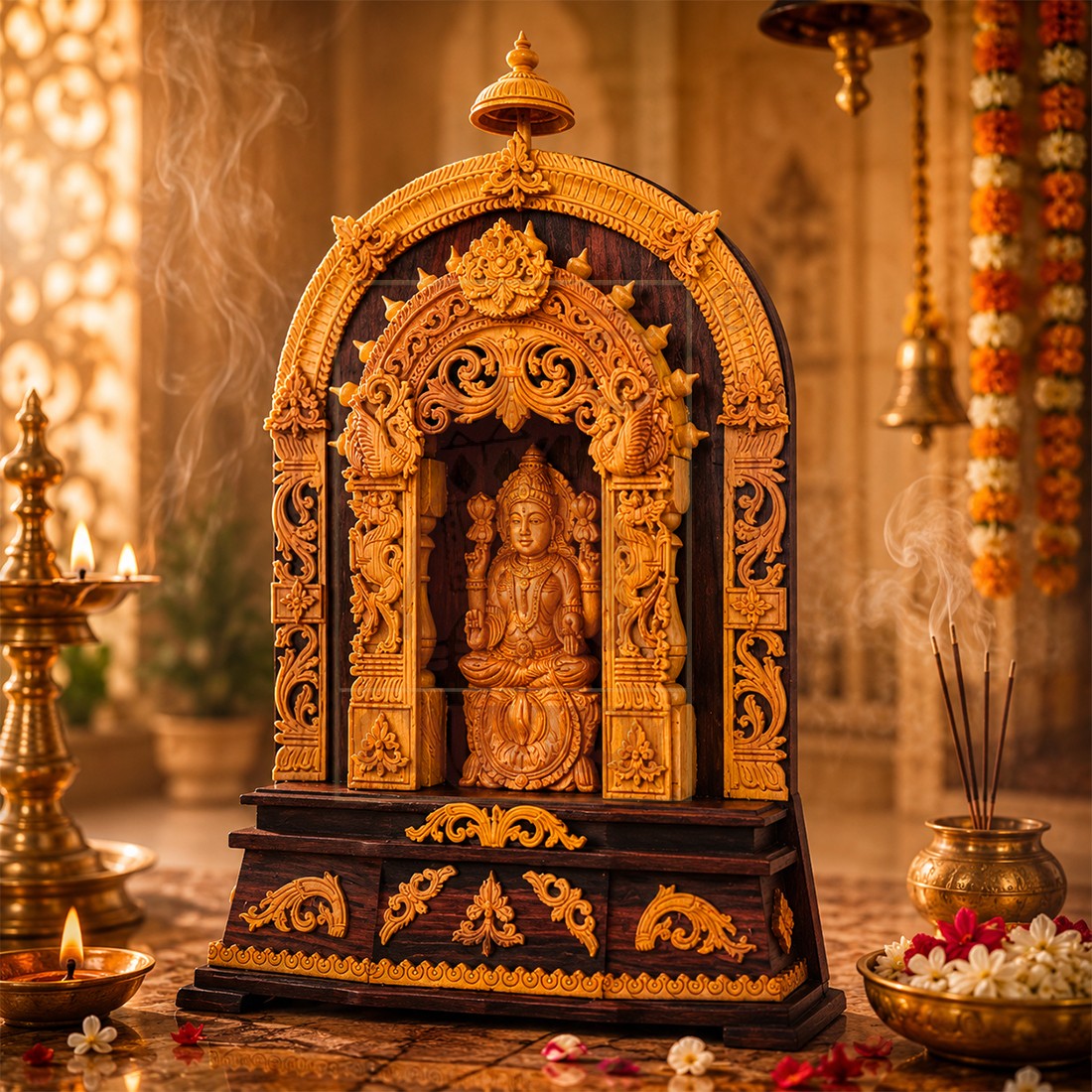 Sandalwood Lakshmi Arch Figure (Special Works)