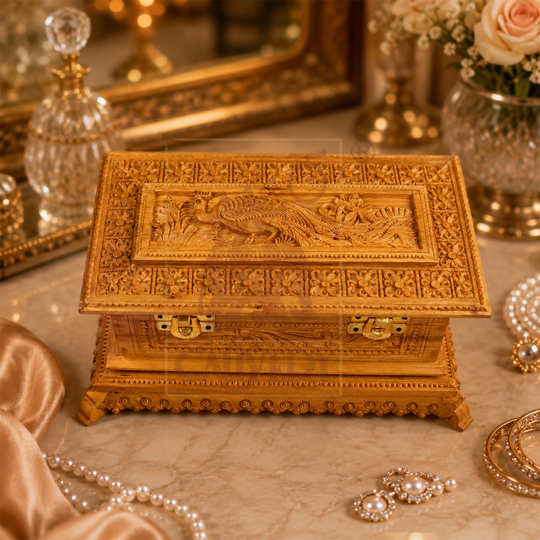 Sandalwood Box 6"x 3 1/2"