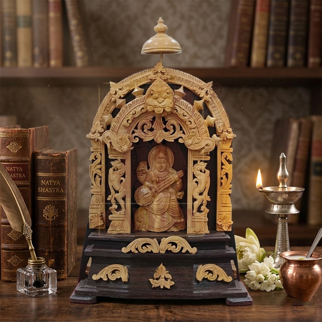  Sandalwood Special Arch Saraswathi 10"x6"