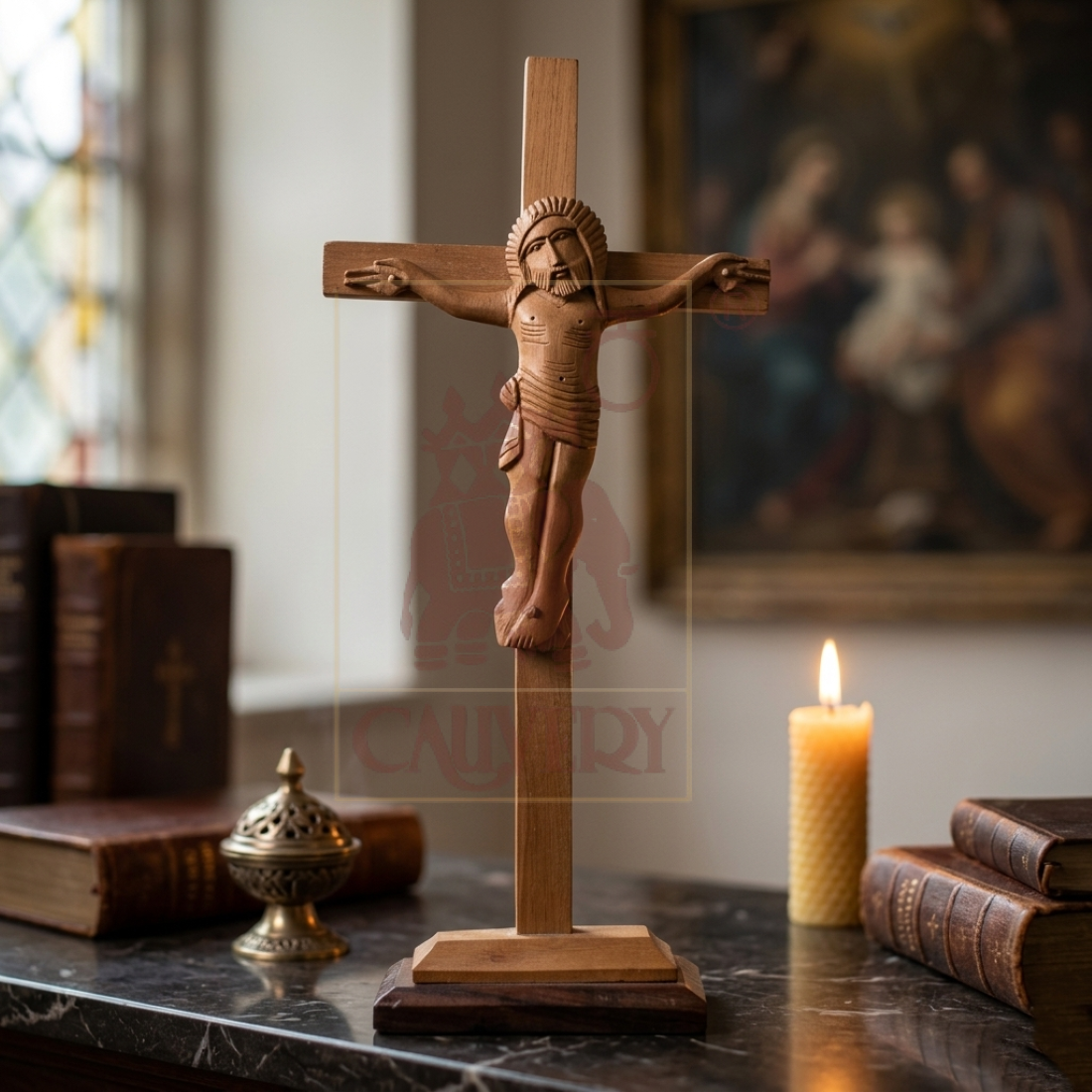 Sandalwood Jesus 6"