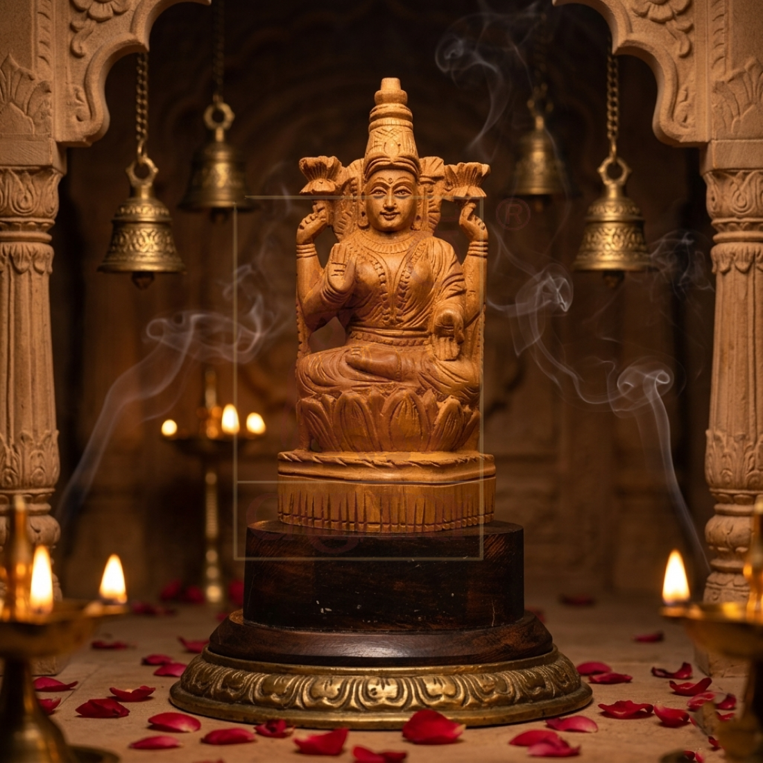 Sandalwood Lakshmi 6"