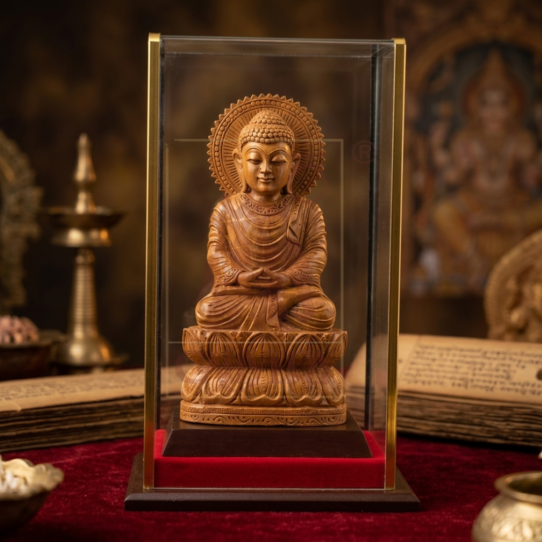 Sandalwood Buddha 8"