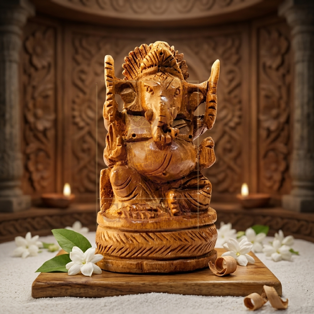 Sandalwood Ganesh Open