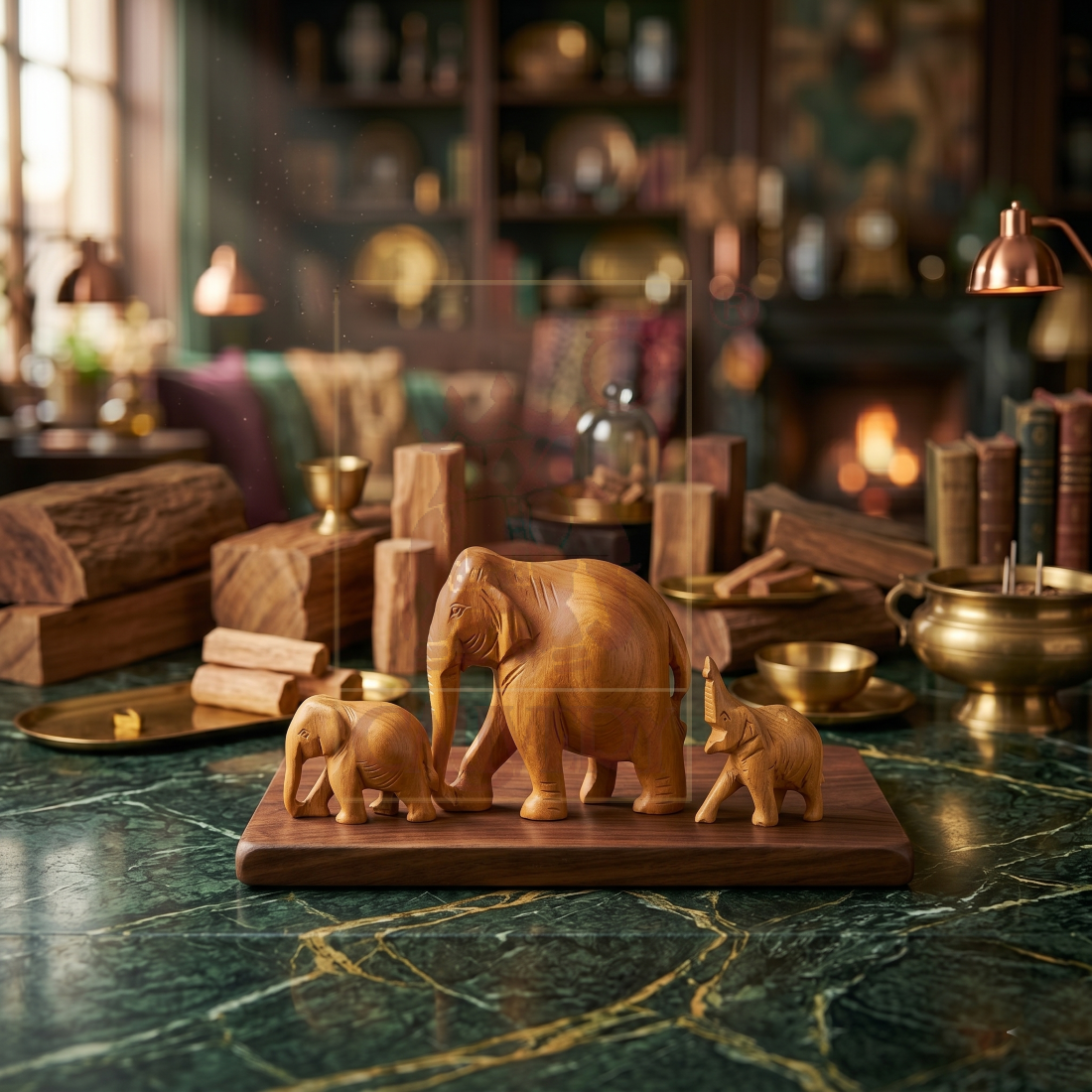 Sandalwood Carving Elephant