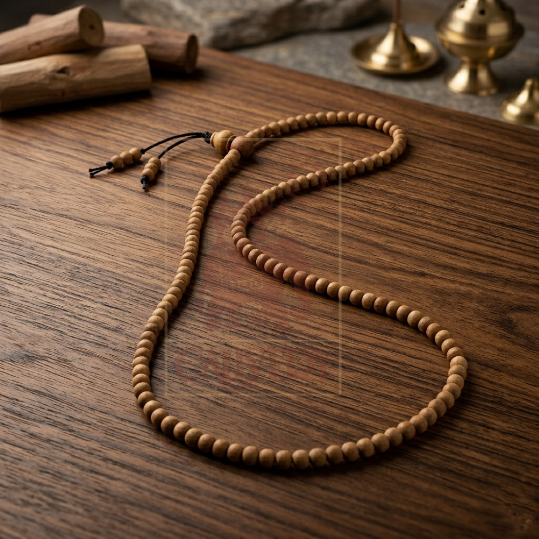 Sandalwood Mala (Long) 4mm