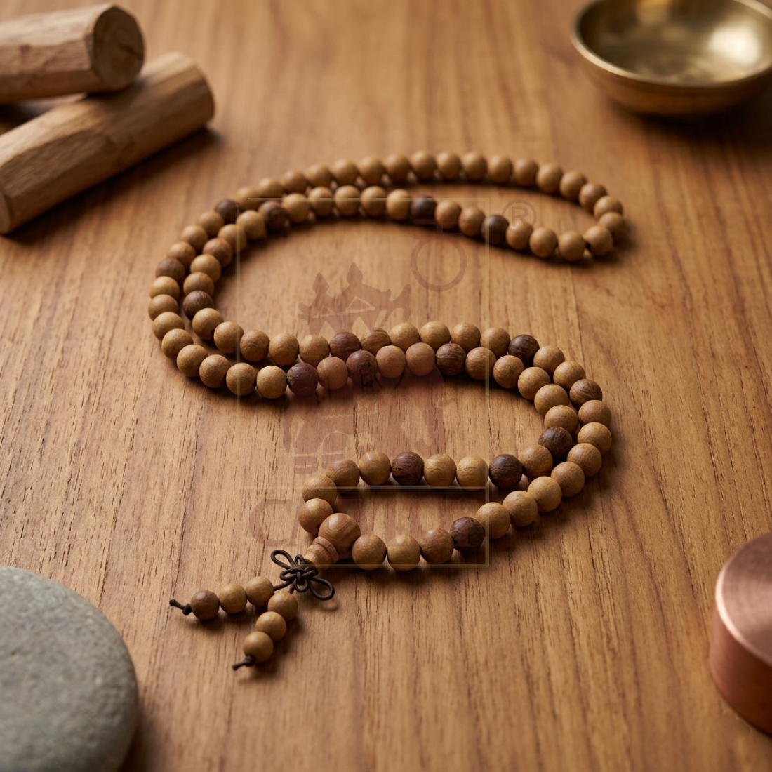Sandalwood Japamala (108 Beeds) 10mm