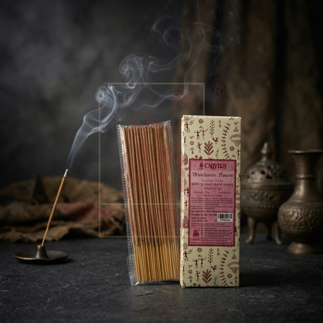 Vrindavan Flower Incense Sticks (80 Sticks)